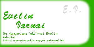 evelin varnai business card